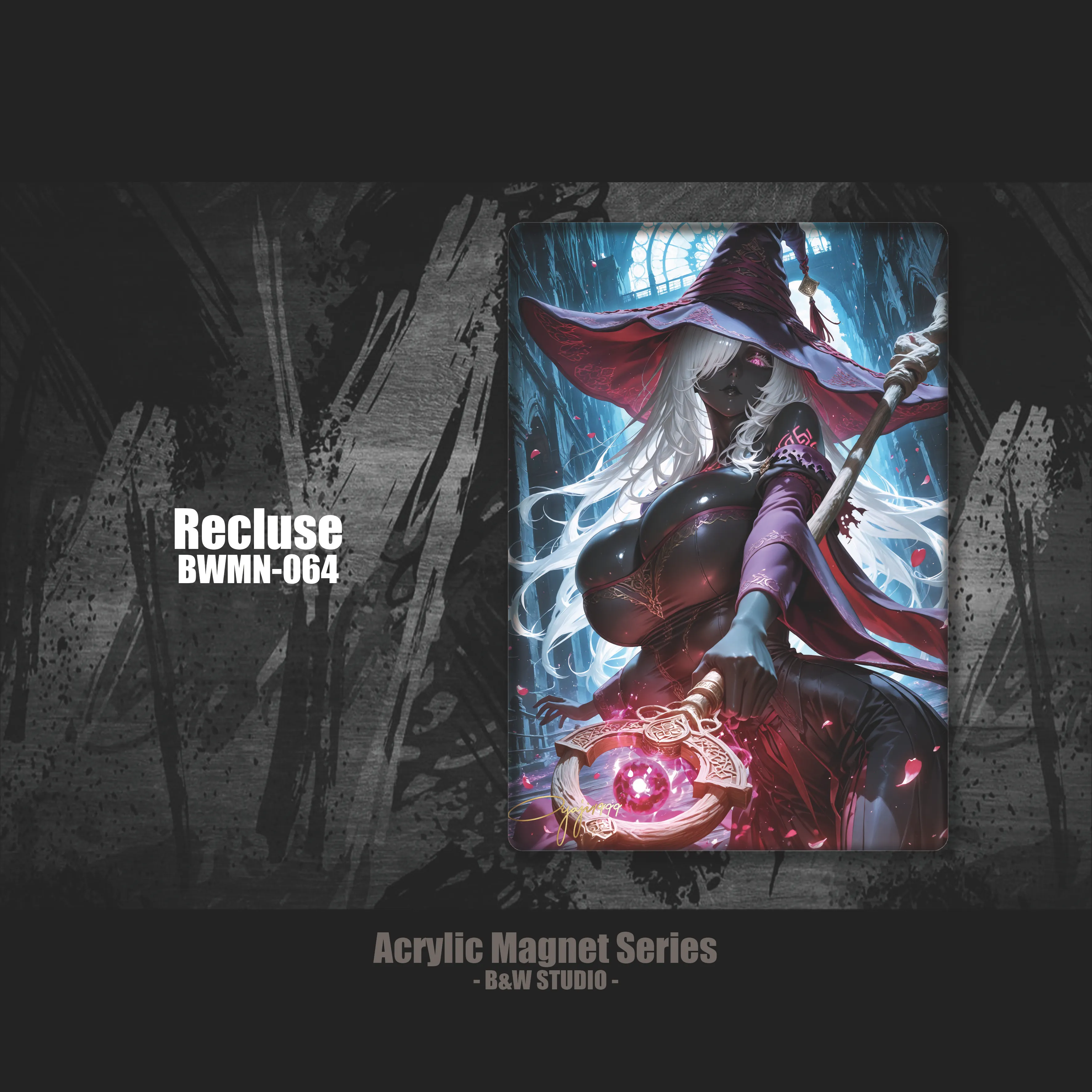 B&W Studio - Recluse Acrylic Refrigerator Magnet Elden Ring BWMN-064-