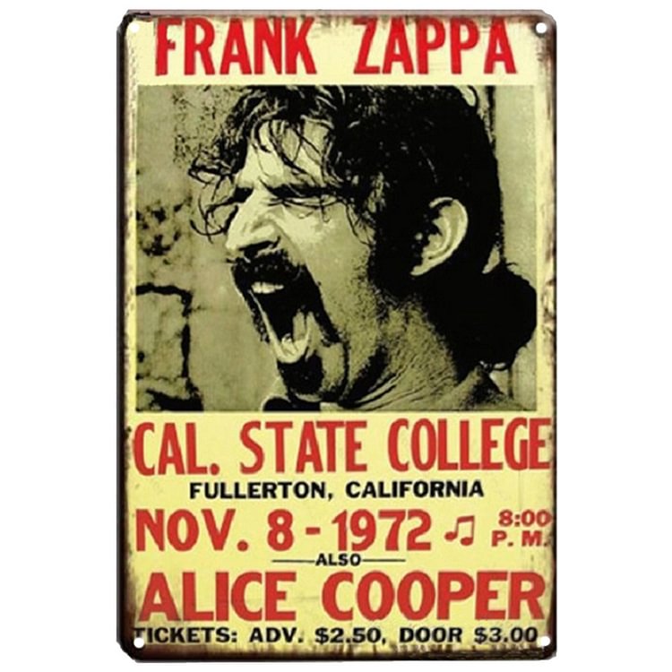 Frank Zappa - Vintage Tin Signs/Wooden Signs - 20*30cm/30*40cm