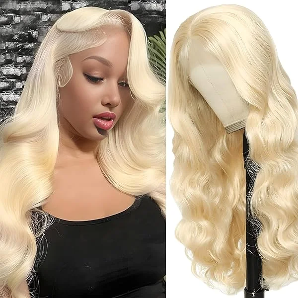 613 Lace Front Wig Human Hair Blonde Wig Human Hair 13x4 180 Density Blonde Lace Front Wigs Human Hair 22in 22in 613 Blonde