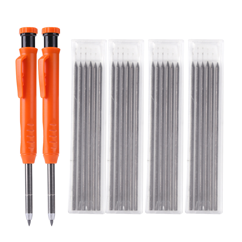2pcs Carpenter Mechanical Pencil 24 Refill with Built-in Sharpener Scriber, 501 Original
2pcs Carpenter Mechanical Pencil 24 Refill with Built-in Sharpener Scriber, 501 Original