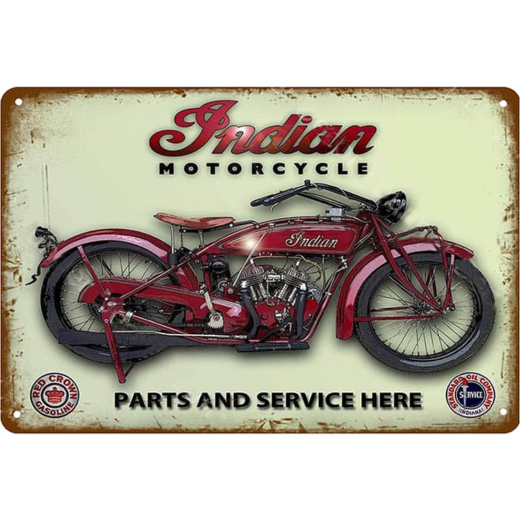 Indian Motorcycle - Vintage Tin Signs/Wooden Signs - 20*30cm/30*40cm