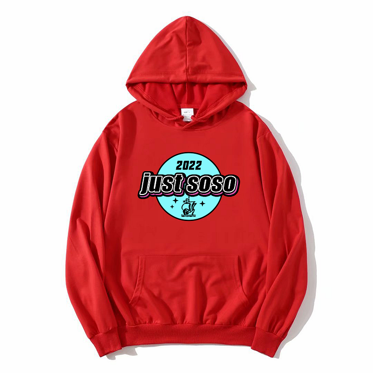 Unisex Just So So Hoodie New Arrival Winter Hoodie Red