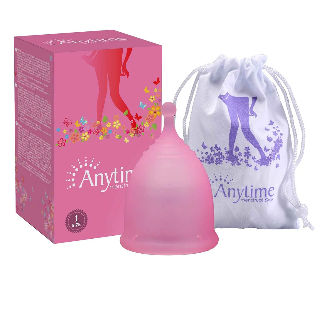 Anytime Medical Grade Silicone Menstrual Cup Plus Large 35ml Moon Cup Female Menstrual Aunt Care Products