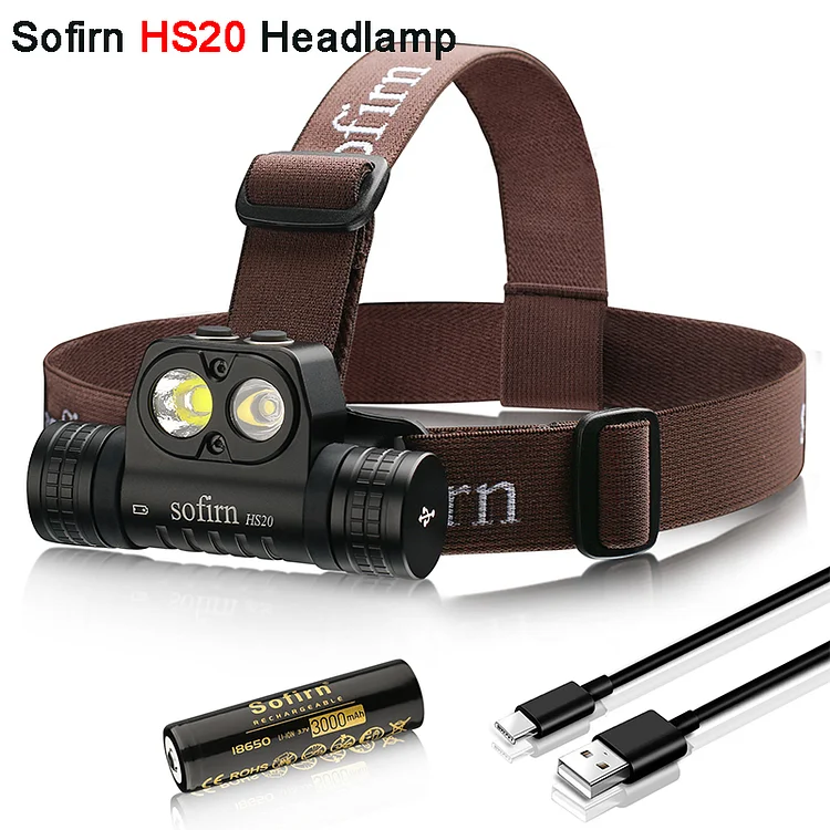 【Ship From DE】Sofirn HS20 USB C Rechargeable Headlamp