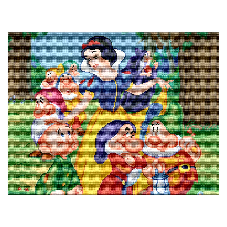 『JingLei』Snow White - 11CT Stamped Cross Stitch(50*40cm)