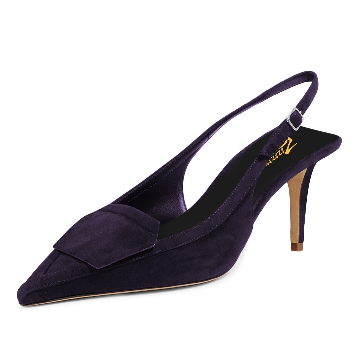VT High Heeled Slingbacks Purple Sheepskin 292830 main image 1