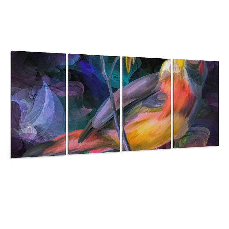 Personalized 4 Piece Canvas Prints Wall Art (1:2 | One Design)