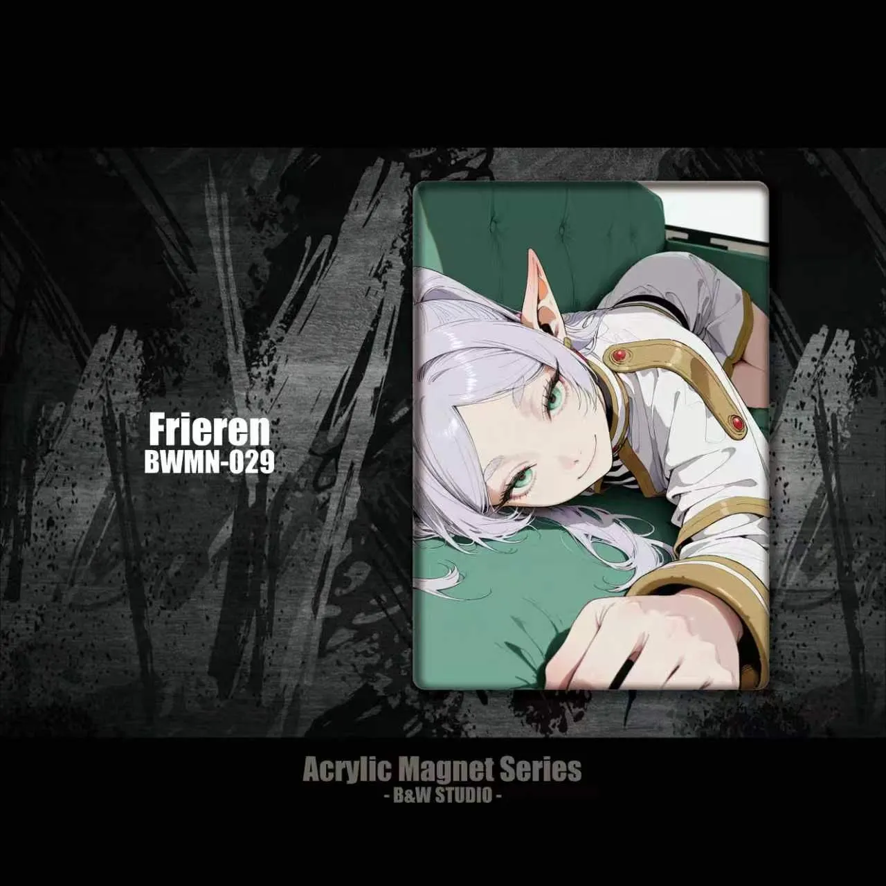 B&W Studio - Frieren AcrylicRefrigerator Magnet Frieren: BeyondJourney's End BWMN-029-