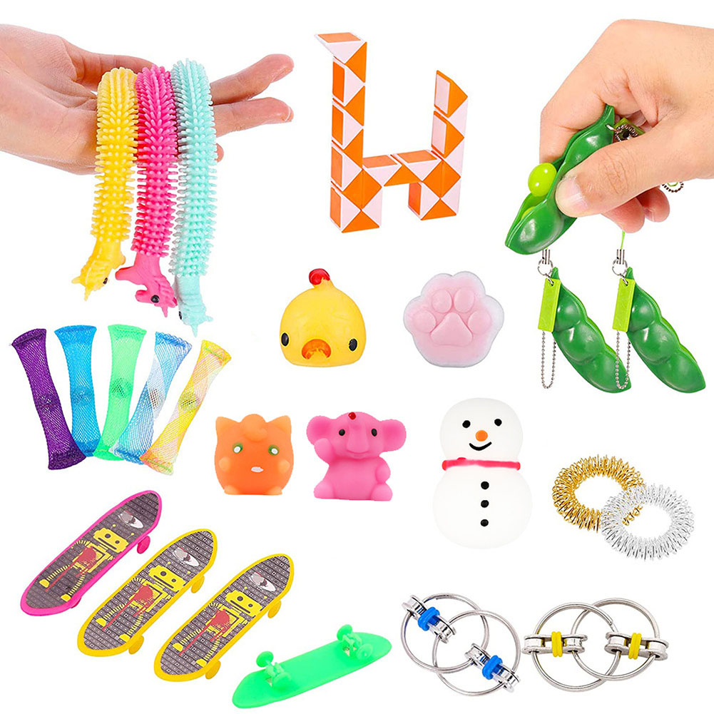 25pcs Autism Stress Reliever Finger Rings Squeeze Beans Puzzle Sensory Toy, 501 Original
25pcs Autism Stress Reliever Finger Rings Squeeze Beans Puzzle Sensory Toy, 501 Original