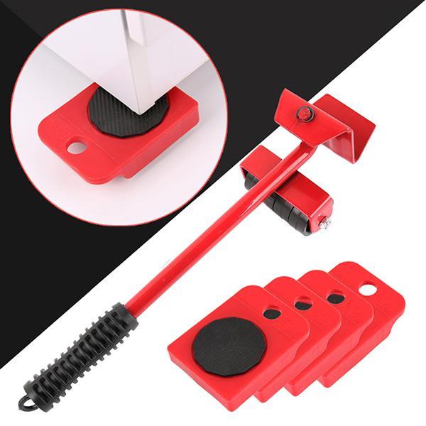 5pcs Furniture Movers Sliders Appliance Roller - Convenient Moving Sliders for Heavy Furniture Moving Pad Red, Size: One Size