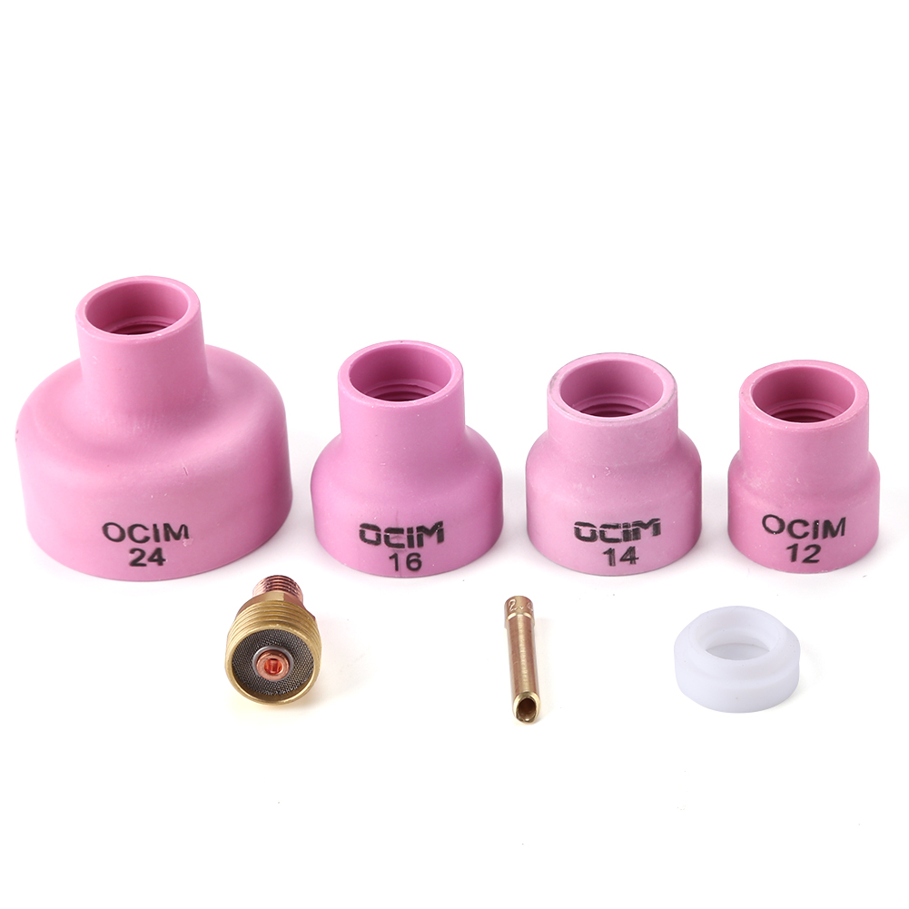 TIG Welding Torches Alumina Ceramic Nozzle Cup Complete Kit for WP17/18/26, 1.6mm, 501 Original
TIG Welding Torches Alumina Ceramic Nozzle Cup Complete Kit for WP17/18/26, 1.6mm, 501 Original