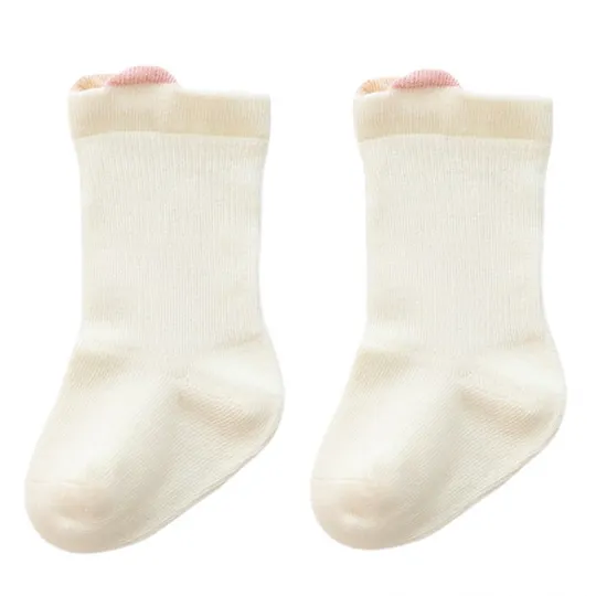 Unisex Baby Cotton Macaron Solid Color Breathable Socks