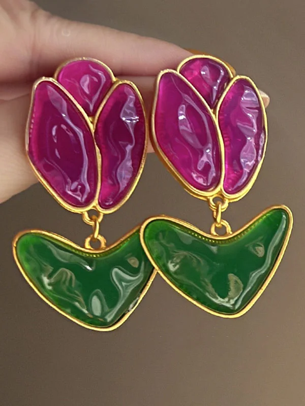 Flower Shape Earrings Accessories