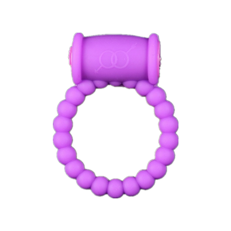 Silicone Vibrating Penis Ring Wearable Cock Ring Sex Toy For Adults - Rose Toy