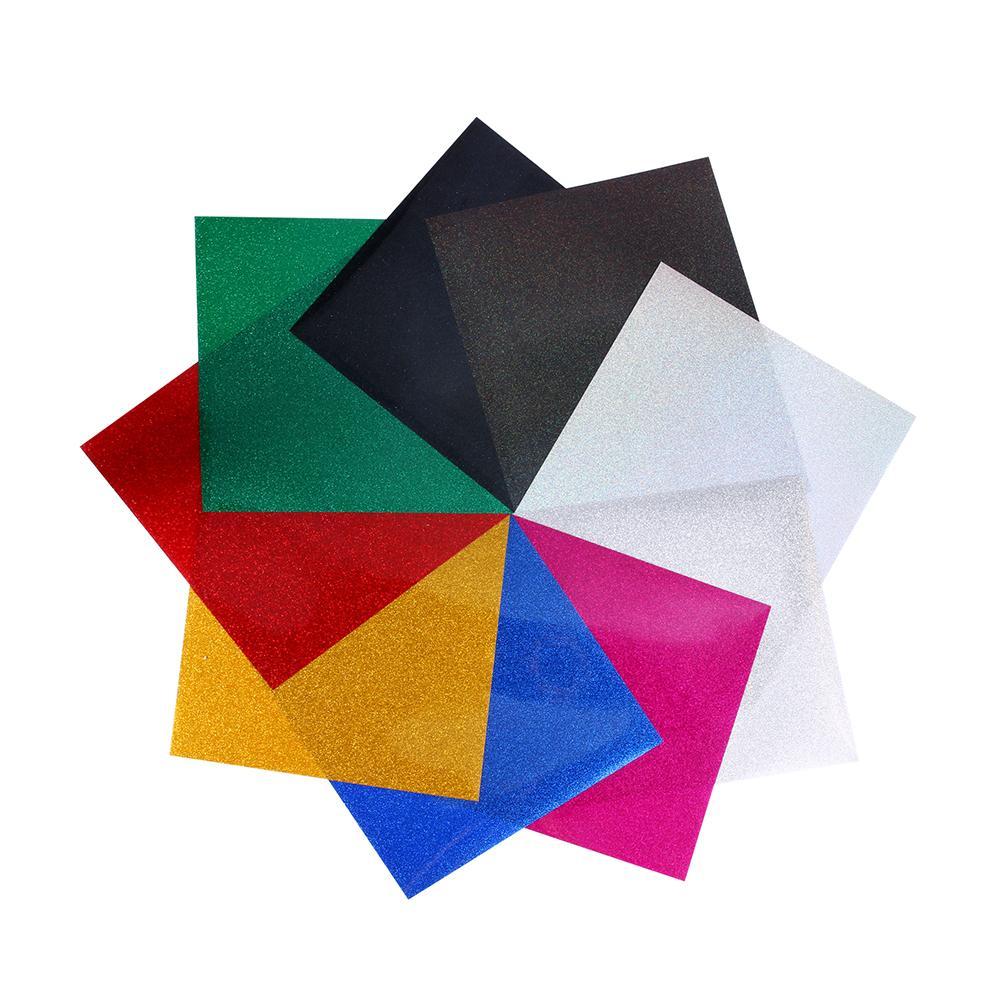 9pcs 12x10in Glitter Heat Transfer Vinyl Iron On PU HTV Sheets for T-Shirts, 501 Original
9pcs 12x10in Glitter Heat Transfer Vinyl Iron On PU HTV Sheets for T-Shirts, 501 Original