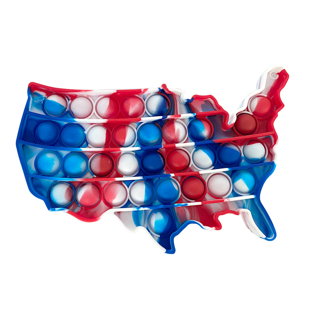 Silicone America Map Push Bubble Board Autism Toy Kid Sensory Education Toy, 501 Original
Silicone America Map Push Bubble Board Autism Toy Kid Sensory Education Toy, 501 Original