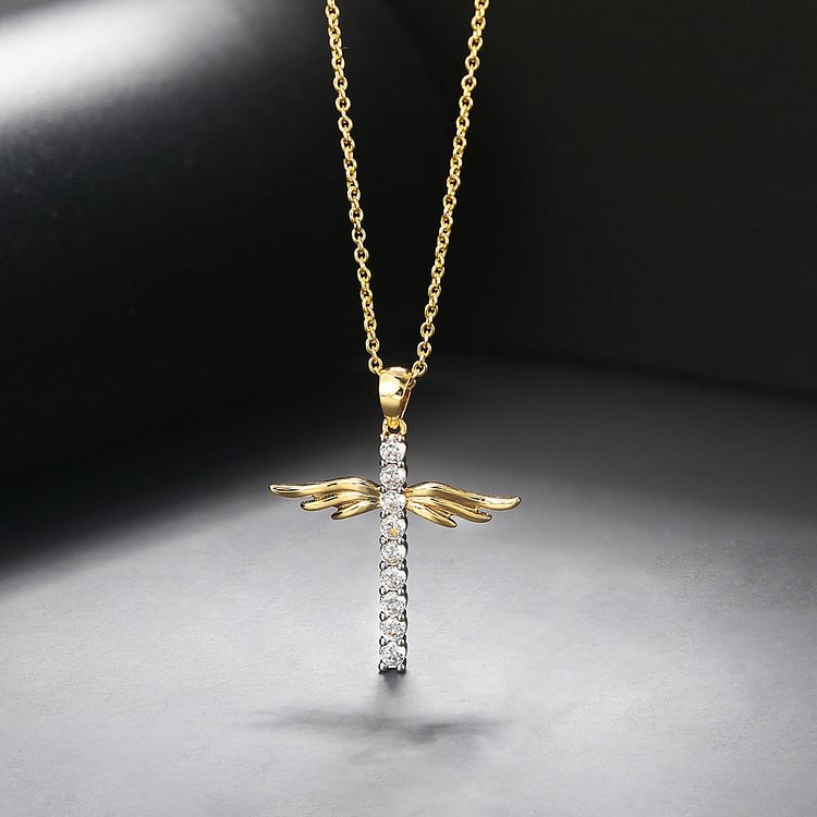 Winged Cross Necklace