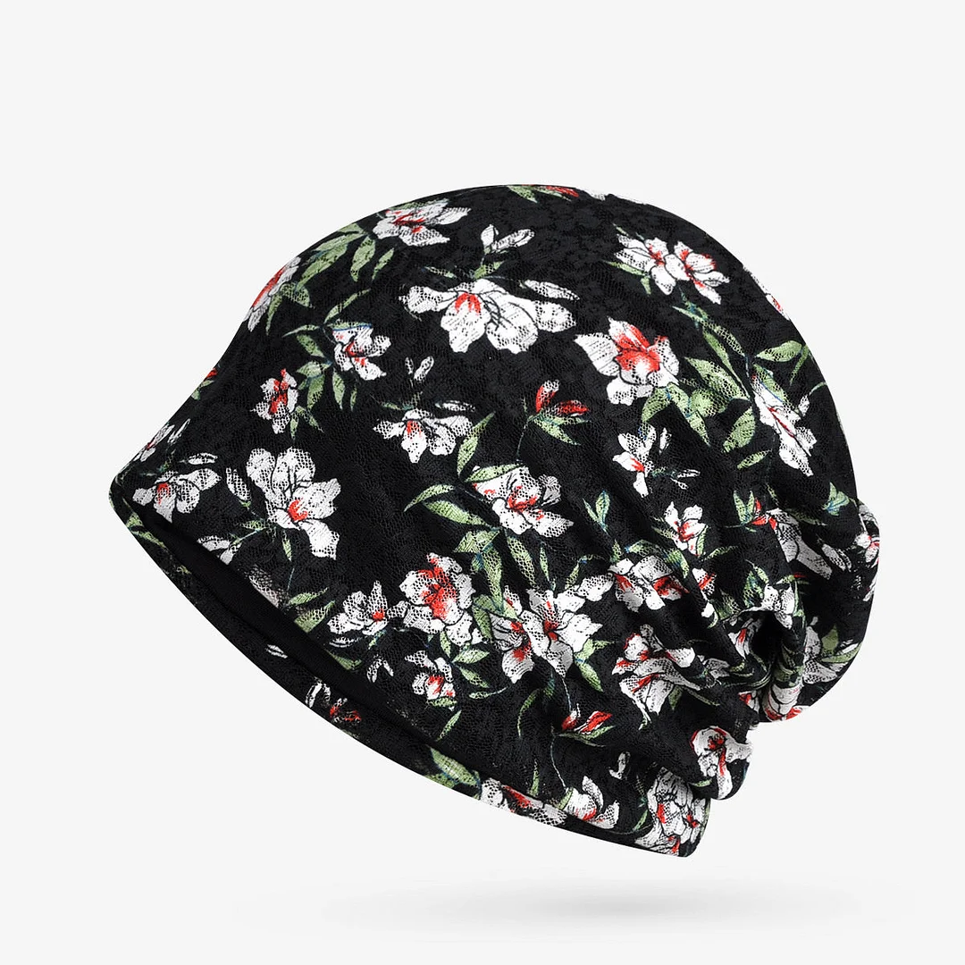 Women's Floral Printed Hat Cap