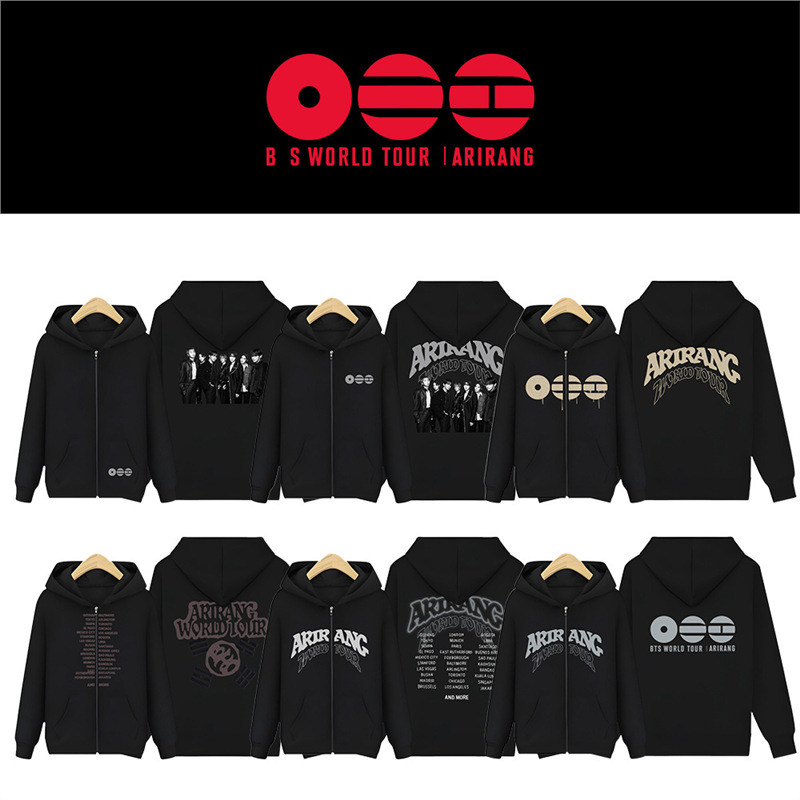 Official BTS Arirang Album Zip-up Hoodie - All Graphic Editions