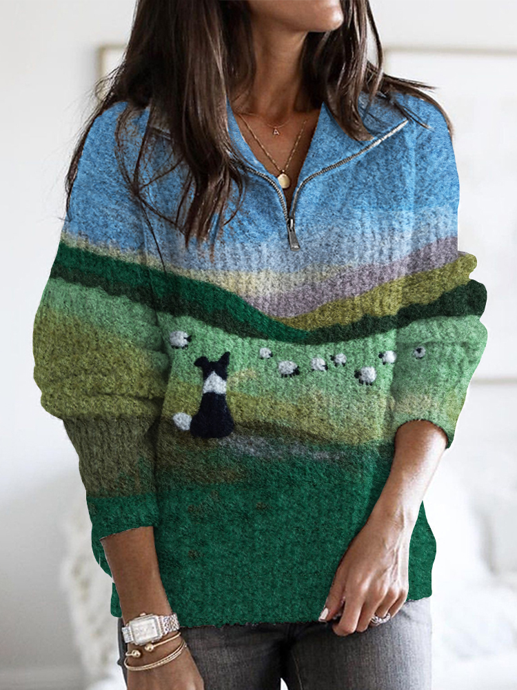 Border collie sweater hotsell