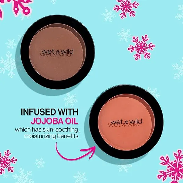 wet n wild Color Icon Blush, Effortless Glow & Seamless Blend infused with Luxuriously Smooth Jojoba Oil, Sheer Finish with a Matte Natural Glow, Cruelty-Free & Vegan - Pinch Me Pink Pinch Me Pink 1 Count (Pack of 1)