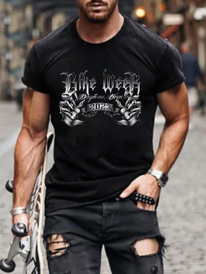 Men's 2023 Bike Week Daytona Beach Print T-Shirt