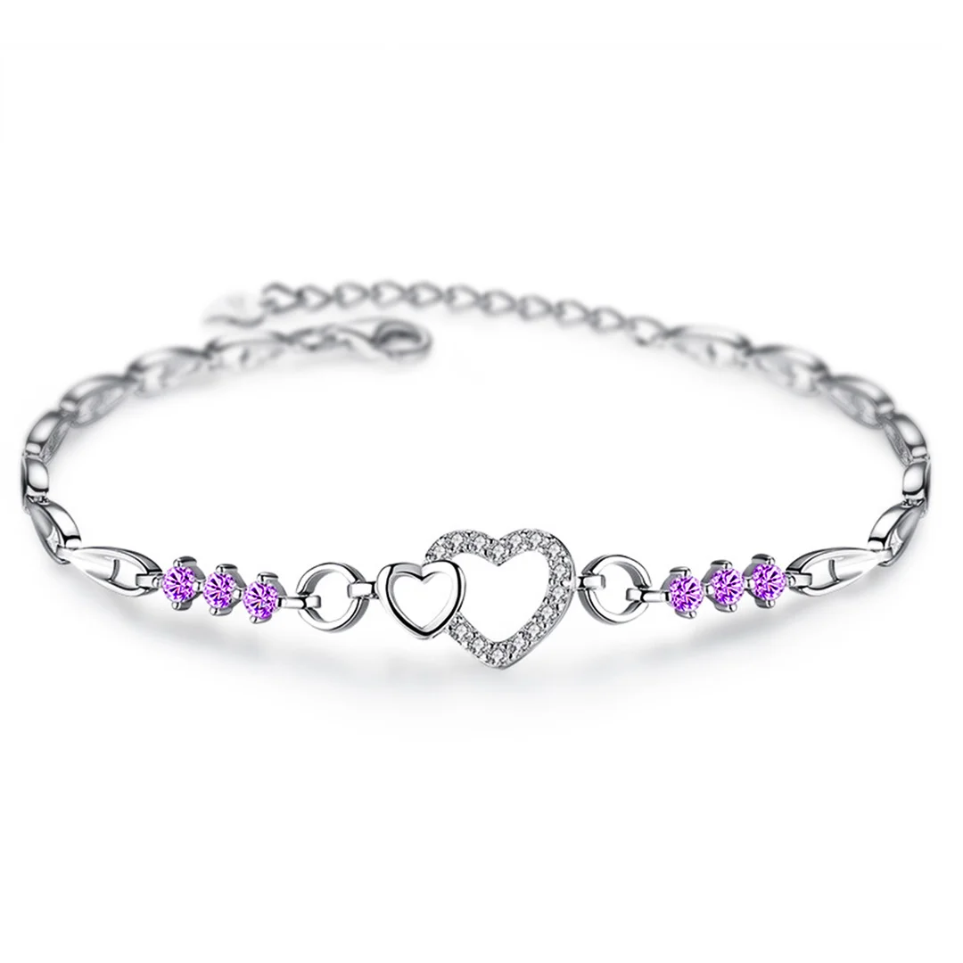 For Love - Linked Heart Bracelet