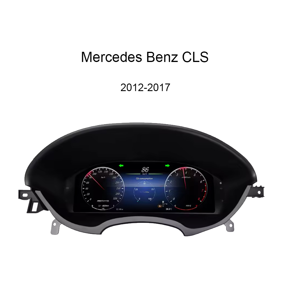 12,3 Zoll LCD für Mercedes-Benz CLS Cluster Armaturenbrett Instrument Vollbild Tachometer