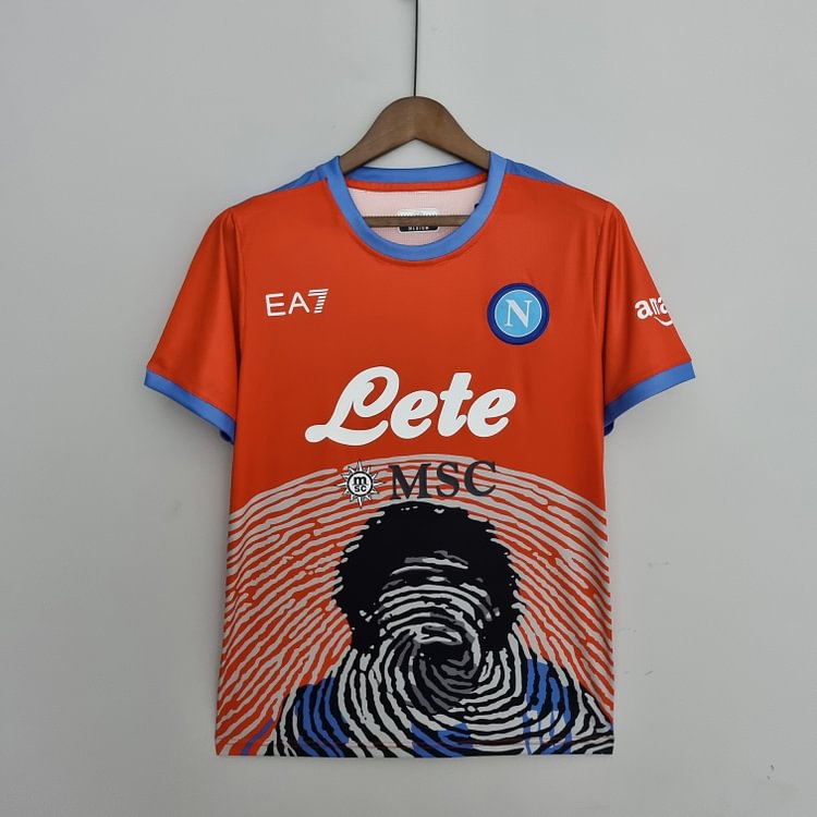 SSC Neapel Maradona Gedenkausgabe Trikot - Rot ( Aufdruck Dein Name )