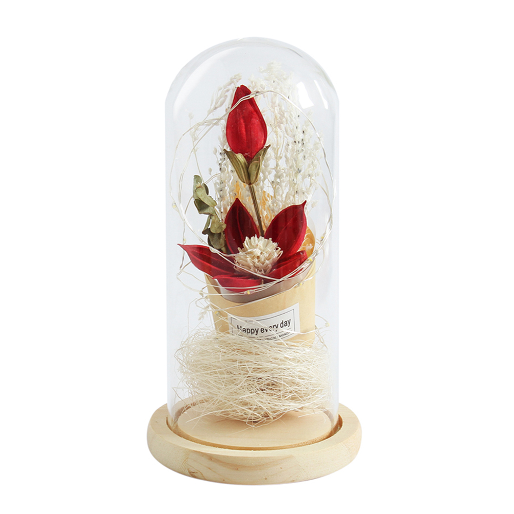 LED Night Light Lily Flower in Glass Dome for Valentine Party Gift Ornament, 501 Original
LED Night Light Lily Flower in Glass Dome for Valentine Party Gift Ornament, 501 Original