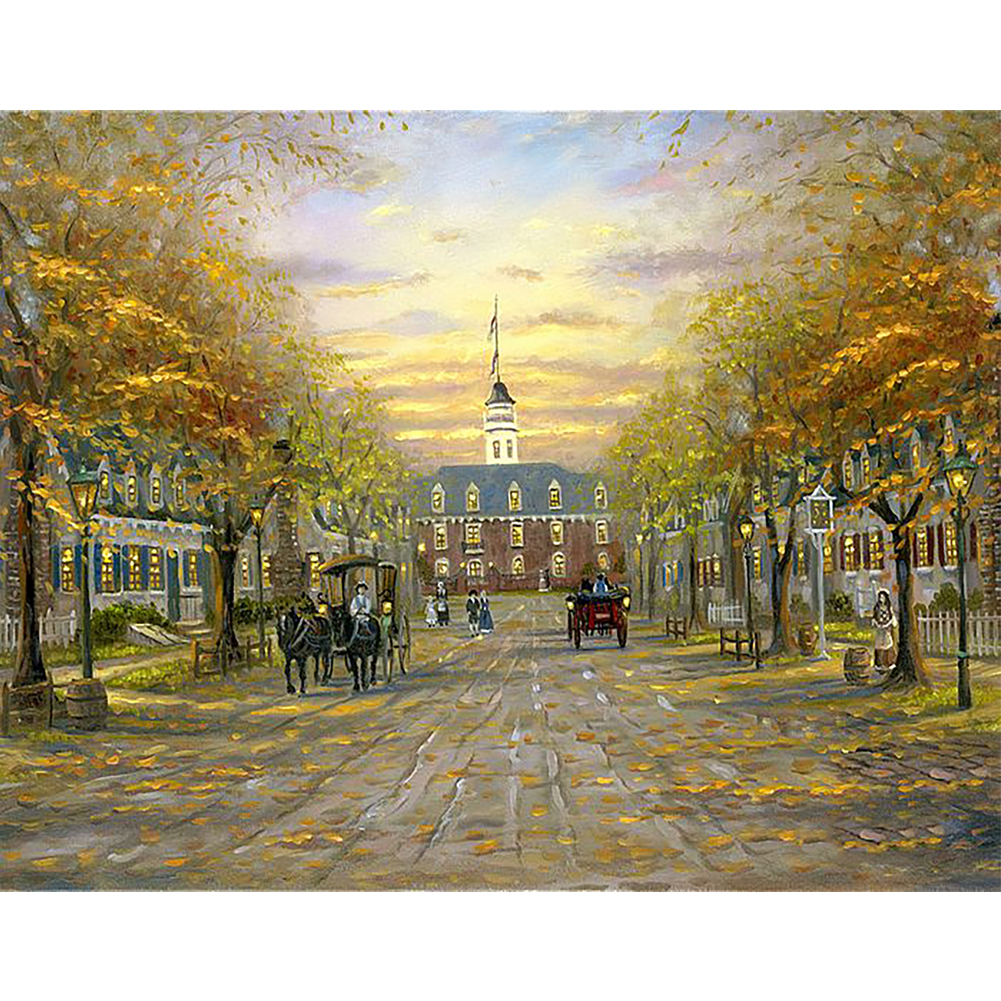 50*40CM - Round Drill Diamond Painting - European City Williamsburg, 501 Original
50*40CM - Round Drill Diamond Painting - European City Williamsburg, 501 Original