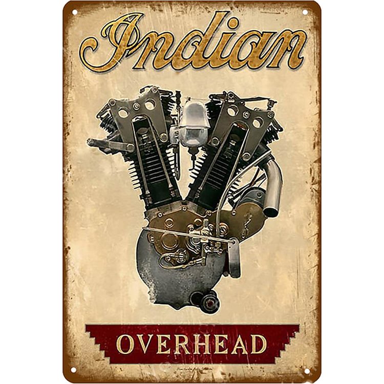 Indian Motorcycle - Vintage Tin Signs/Wooden Signs - 20*30cm/30*40cm
