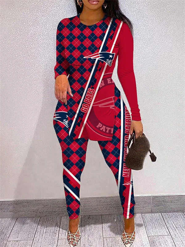 New England Patriots
Limited Edition High Slit Shirts And Leggings Two-Piece Suits