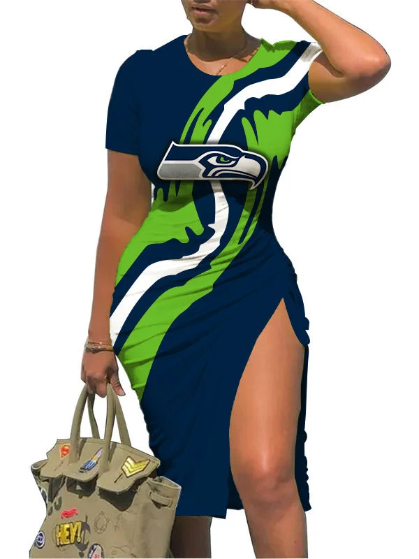 Seattle Seahawks
Women's Slit Bodycon Dress