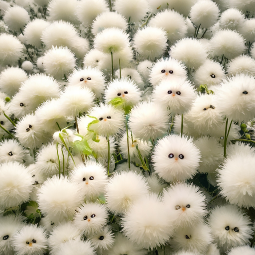 ✨White cat's eye ball flower