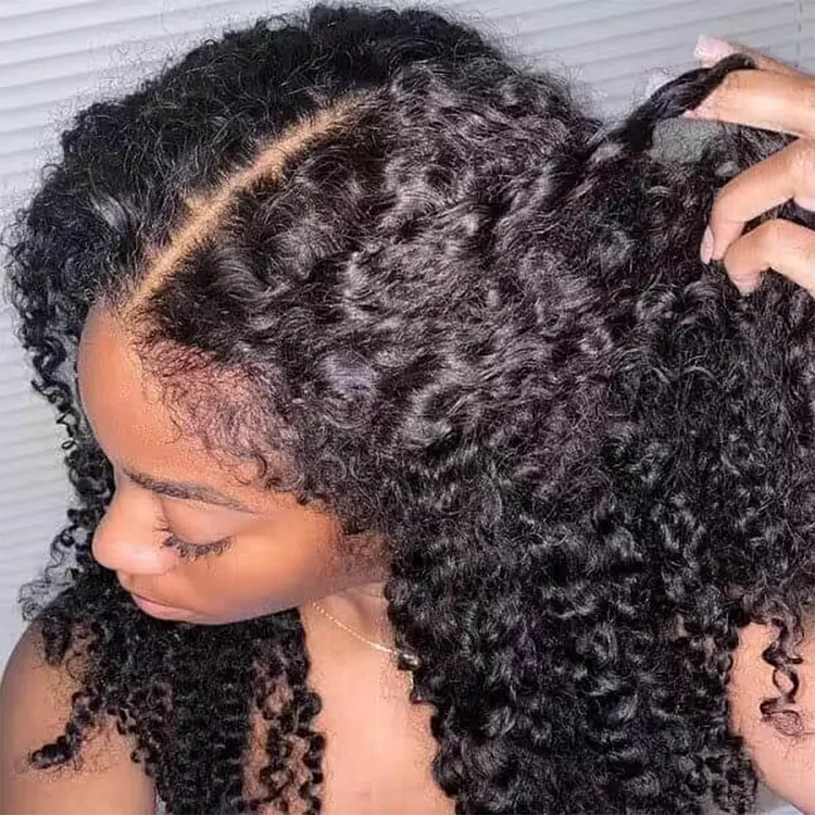 4C Edge! Curly HD Lace Frontal Wig
