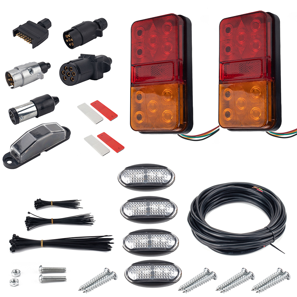 10 LED Trailer Taillight Number Plate Marker Light Plug Reflector Wire Kit, 501 Original
10 LED Trailer Taillight Number Plate Marker Light Plug Reflector Wire Kit, 501 Original