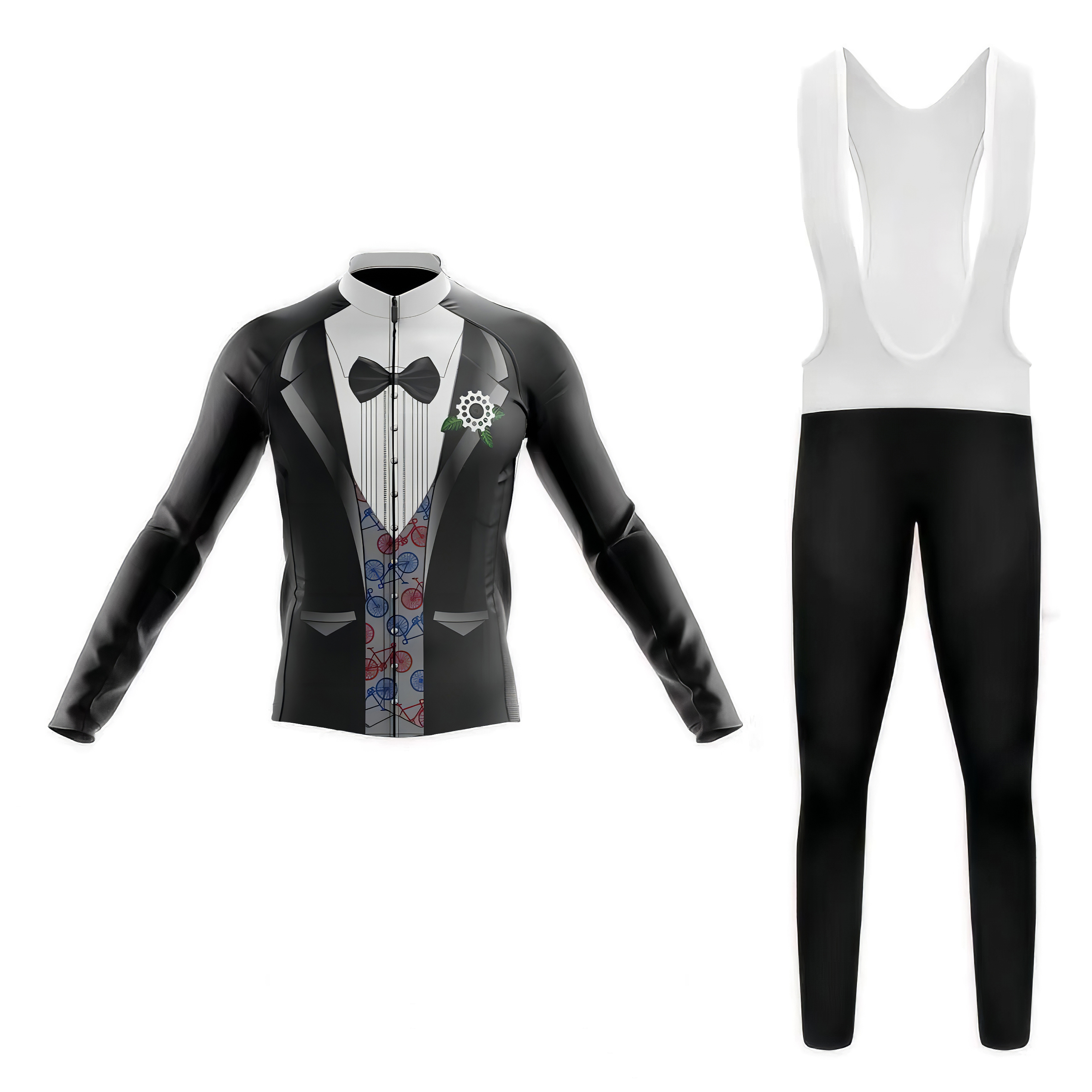 tuxedo cycling kit