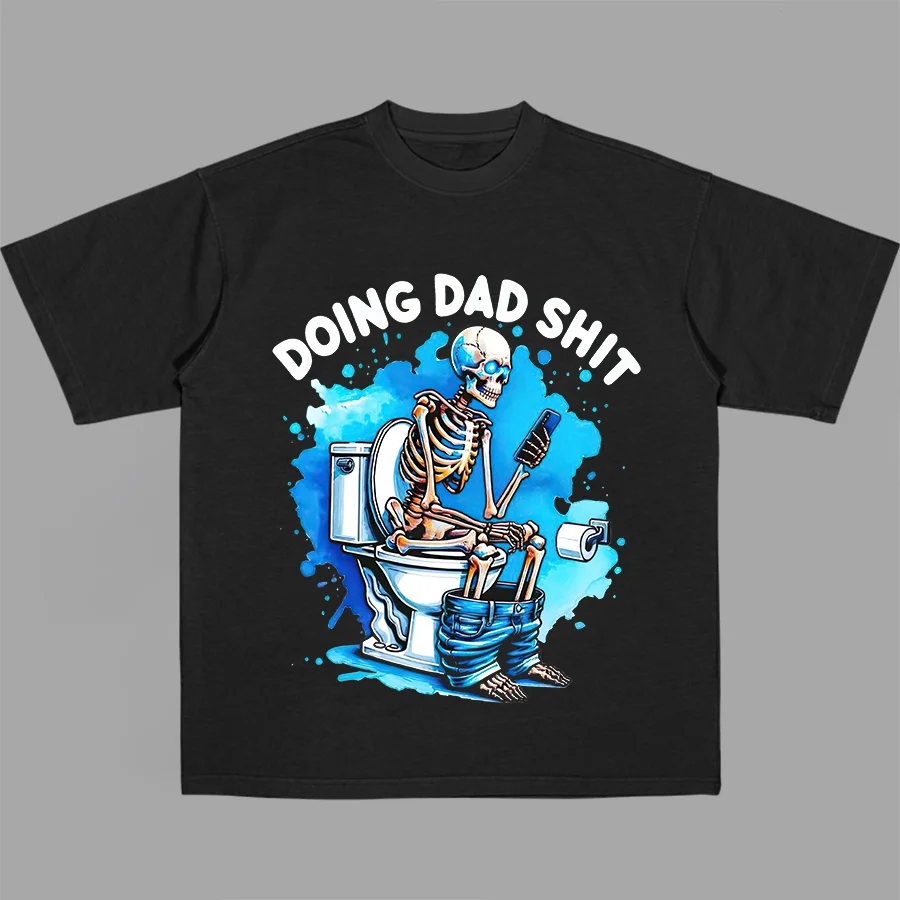 Doing Dad Shit Printed Unisex Oversized T-shirt - Devcarry