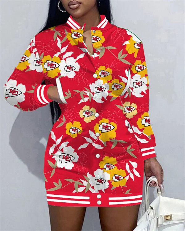 Kansas City Chiefs
Limited Edition Button Down Long Sleeve Jacket Dress