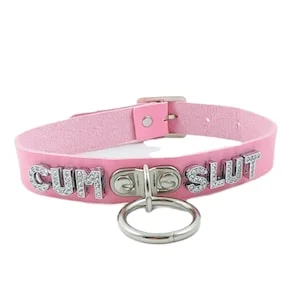 pornhint Pornhint CUMSLUT rhinestone mature bdsm collar fetish kinky ddlg adult stripper choker