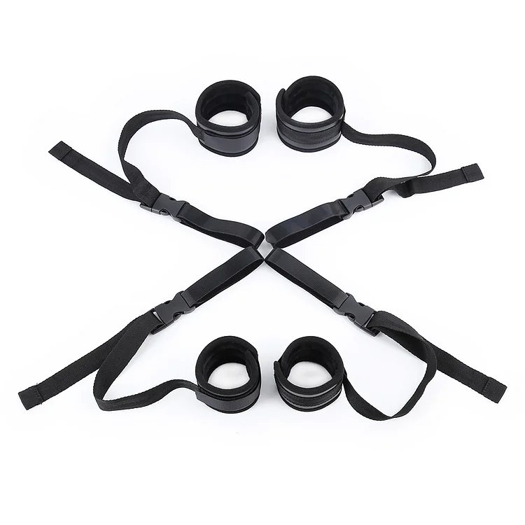 Black Bondage Binding Leather Alternative O-Ring