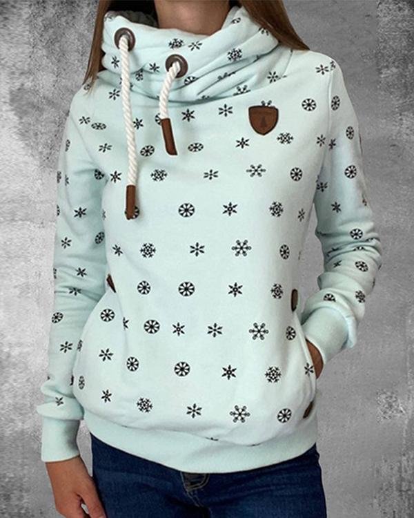 Pocket Long Sleeve Fashion Pullover Sweatshirt
