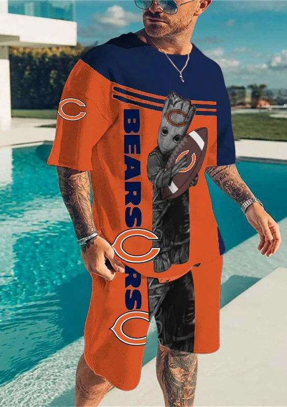 Chicago BearsLimited Edition Top And Shorts Two-Piece Suits