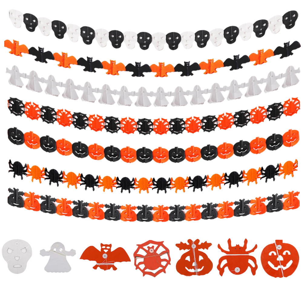 7x Creative Paper Halloween Garlands Bunting Banners Festival Party Decor, 501 Original
7x Creative Paper Halloween Garlands Bunting Banners Festival Party Decor, 501 Original