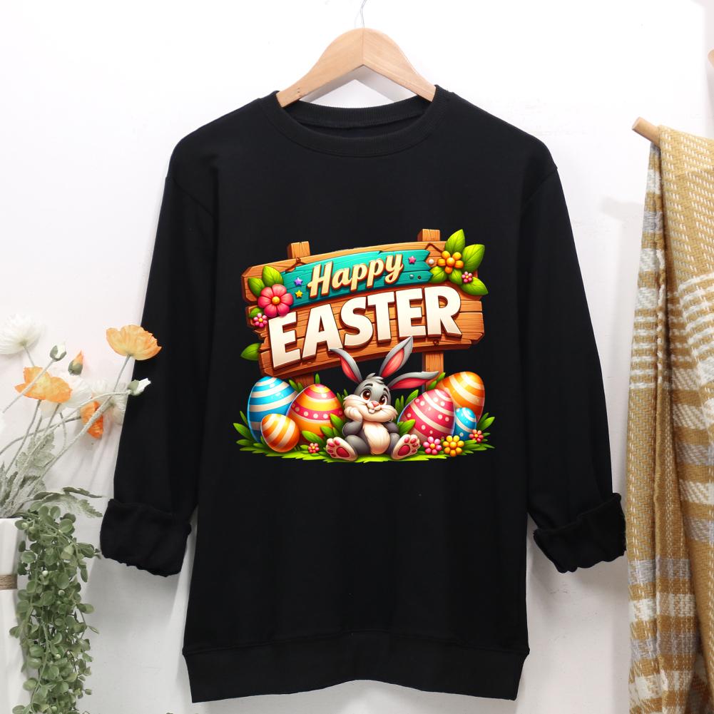 Happy Easter Women Casual Sweatshirt-0025365-Guru-buzz