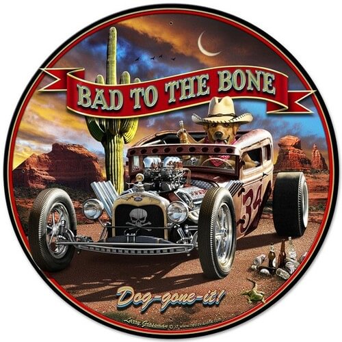 Garage- Round Shape Tin Signs/Wooden Signs - 30*30CM