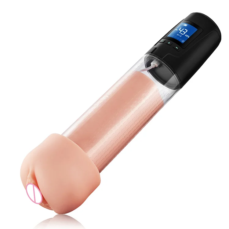 Pearlsvibe 2 in 1 LCD Masturbator Penis Pump