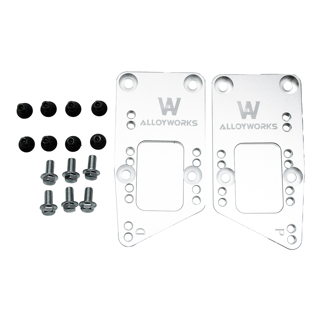 Alloyworks SBC Vehicle to LS Engine Motor Mount Adapter Plate Swap Bracket Small Block