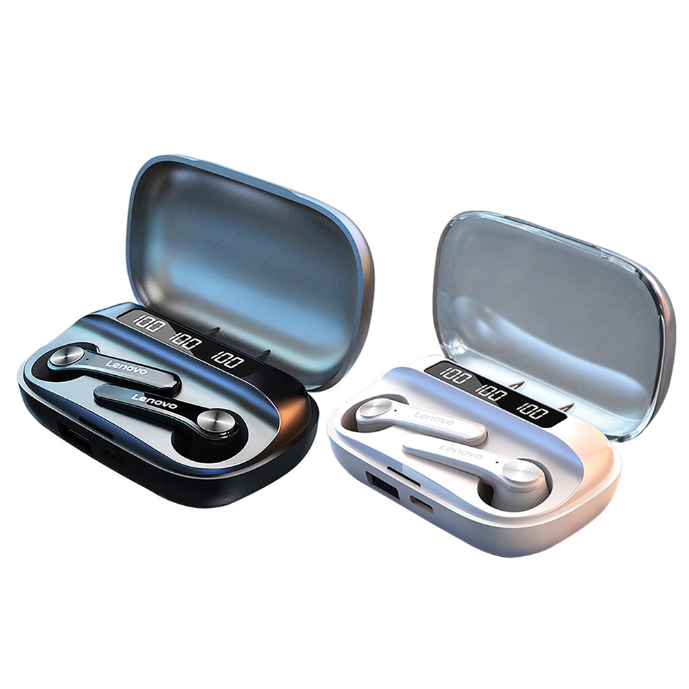 Lenovo QT81 TWS Earbuds Bluetooth 5.1 Headphones w/ 1200mAh Charging Case, Black, 501 Original
Lenovo QT81 TWS Earbuds Bluetooth 5.1 Headphones w/ 1200mAh Charging Case, Black, 501 Original